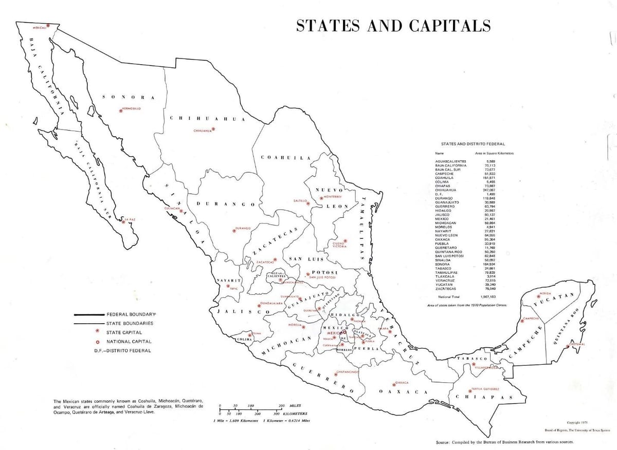 étiquetés la carte du Mexique