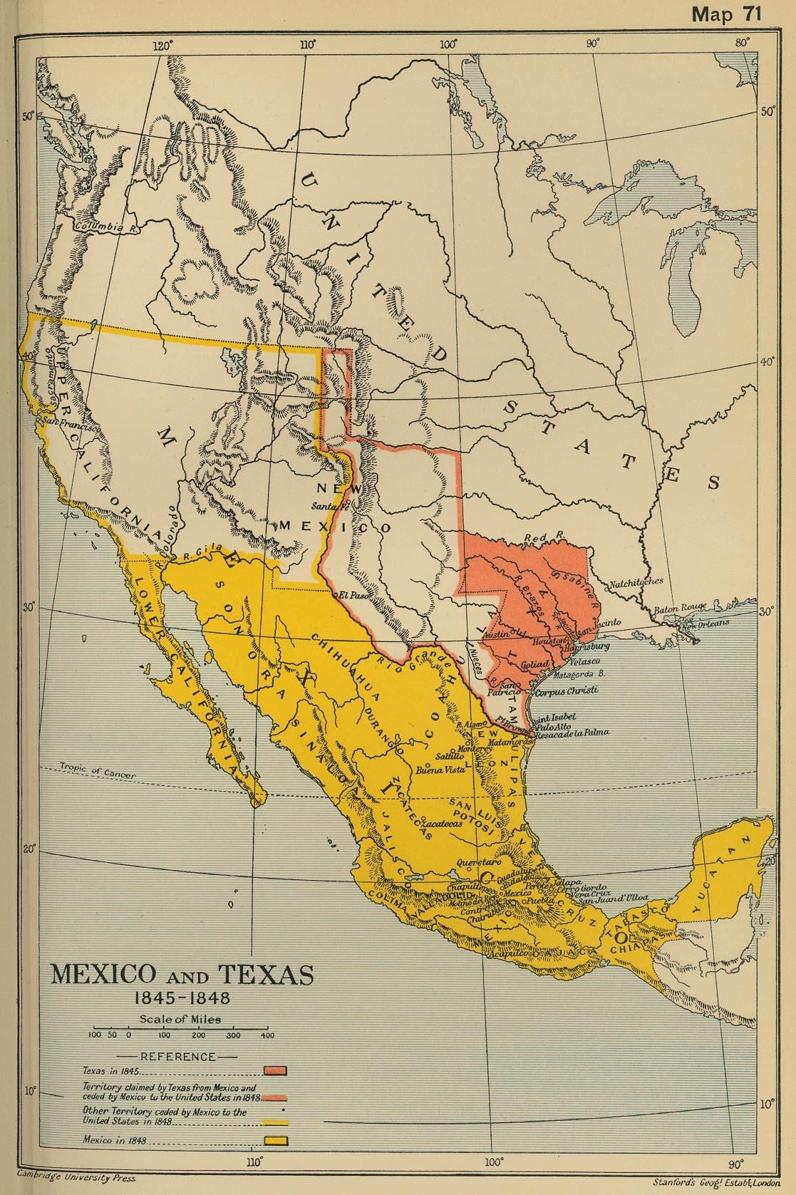 carte du Mexique 1700