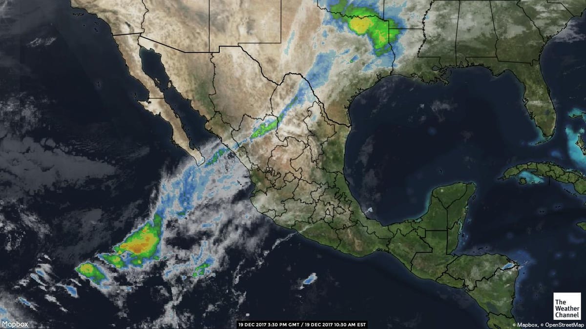 carte radar Mexique