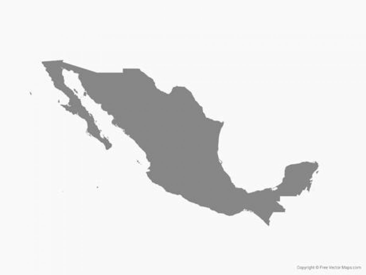 Le mexique carte de vecteur