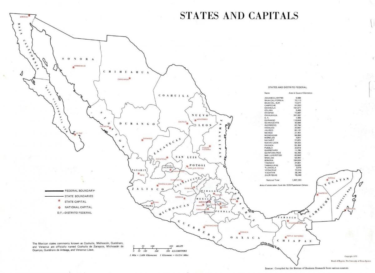 étiquetés la carte du Mexique