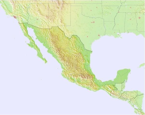 carte du Mexique prévision