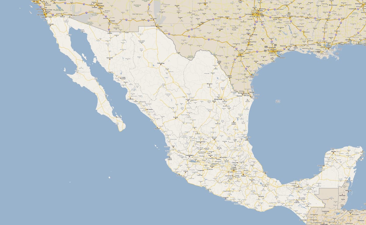 carte du Mexique stade