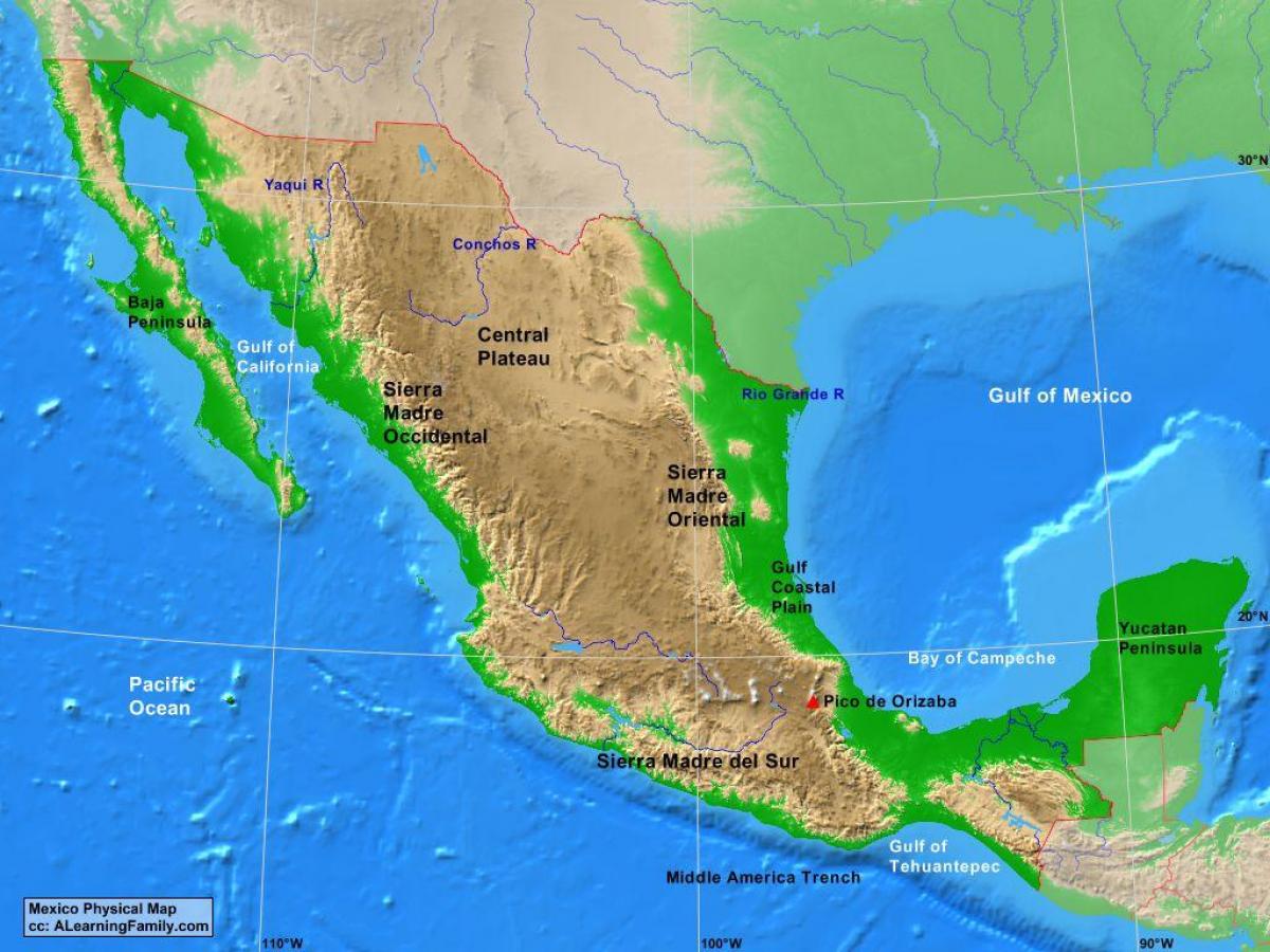 plateau de Mexico carte
