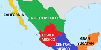 États-unis Mexique carte