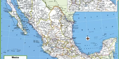 Le mexique carte et les villes