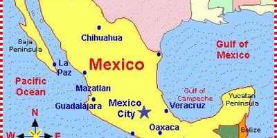 Le mexique carte de