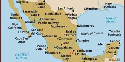 Carte du Mexique