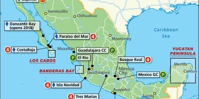 Le mexique carte des stations