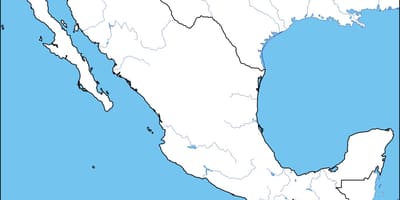 Carte contour du Mexique