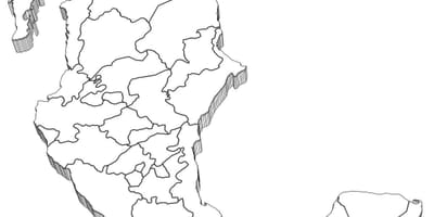 3d carte du Mexique