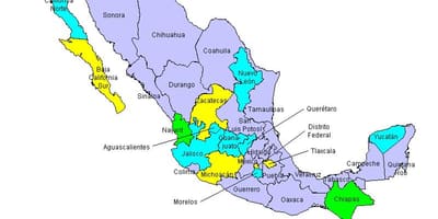 Carte de Mexiques unis