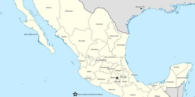 Carte du Mexique par l'état