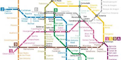 Plan de métro de Mexico