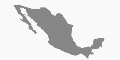 Le mexique carte de vecteur