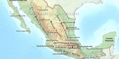 Carte du Mexique désert