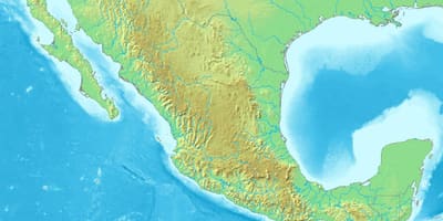 Carte du Mexique terrain