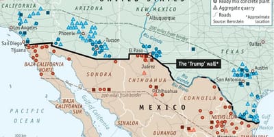 Carte du Mexique mur