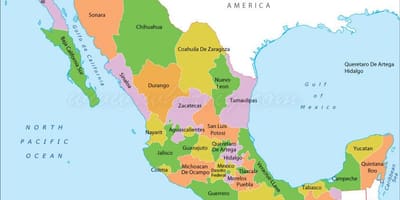 Politique Mexique carte