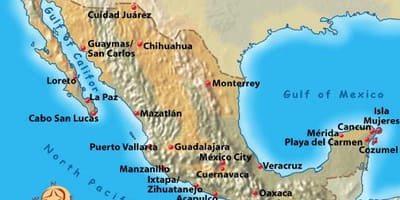 Le mexique destinations de vacances à la carte