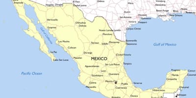 Carte du Mexique municipalités