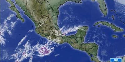 Satellite météo carte du Mexique