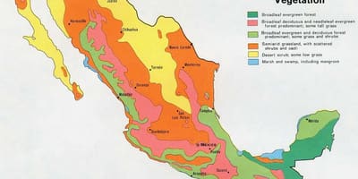 Carte du Mexique ressources naturelles