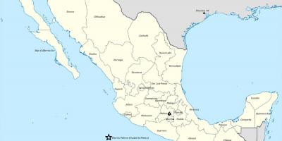 Les états de Mexico carte