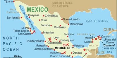 Carte du Mexique