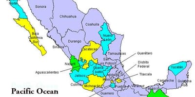 Carte de la vallée de Mexico