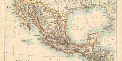 Vieille carte du Mexique